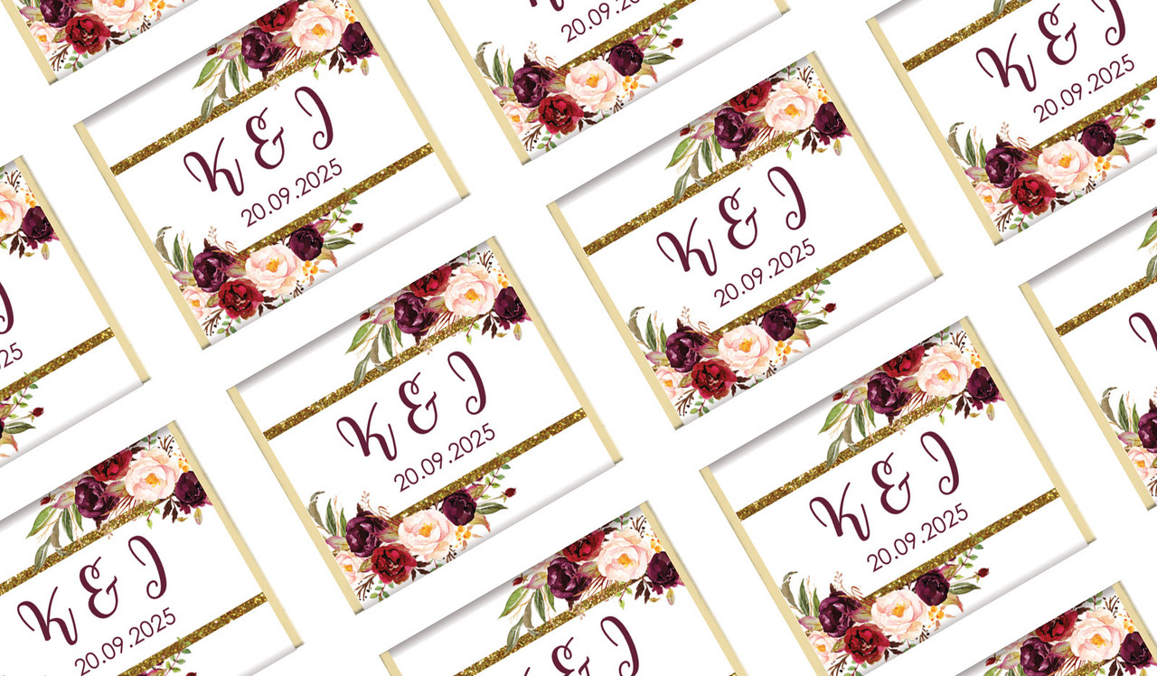 Masala Corners Wedding Personalised Mini Chocolates