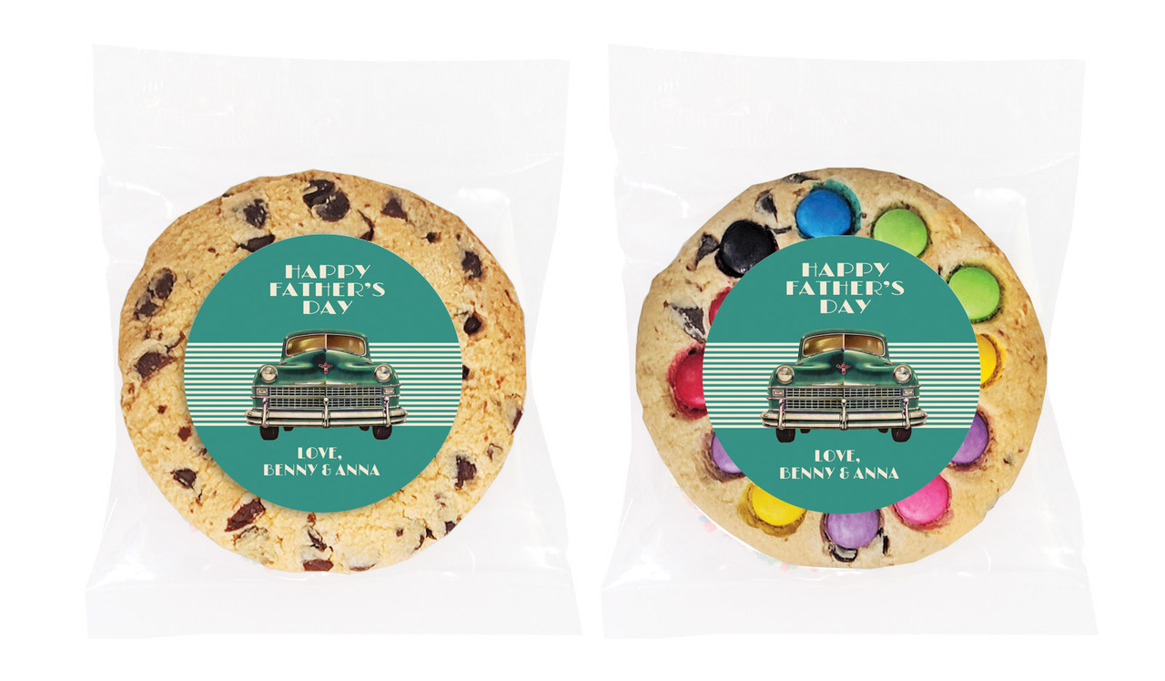 Old Cadillac Fathers Day Personalised Cookie