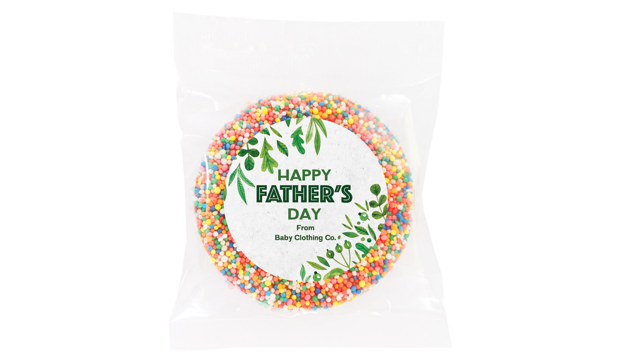 Garden Greenery Fathers Day Custom Giant Chocolate Freckle