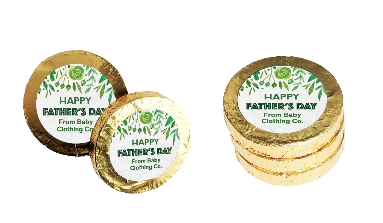 Garden GreeneryFathers Day Chocolate Coin