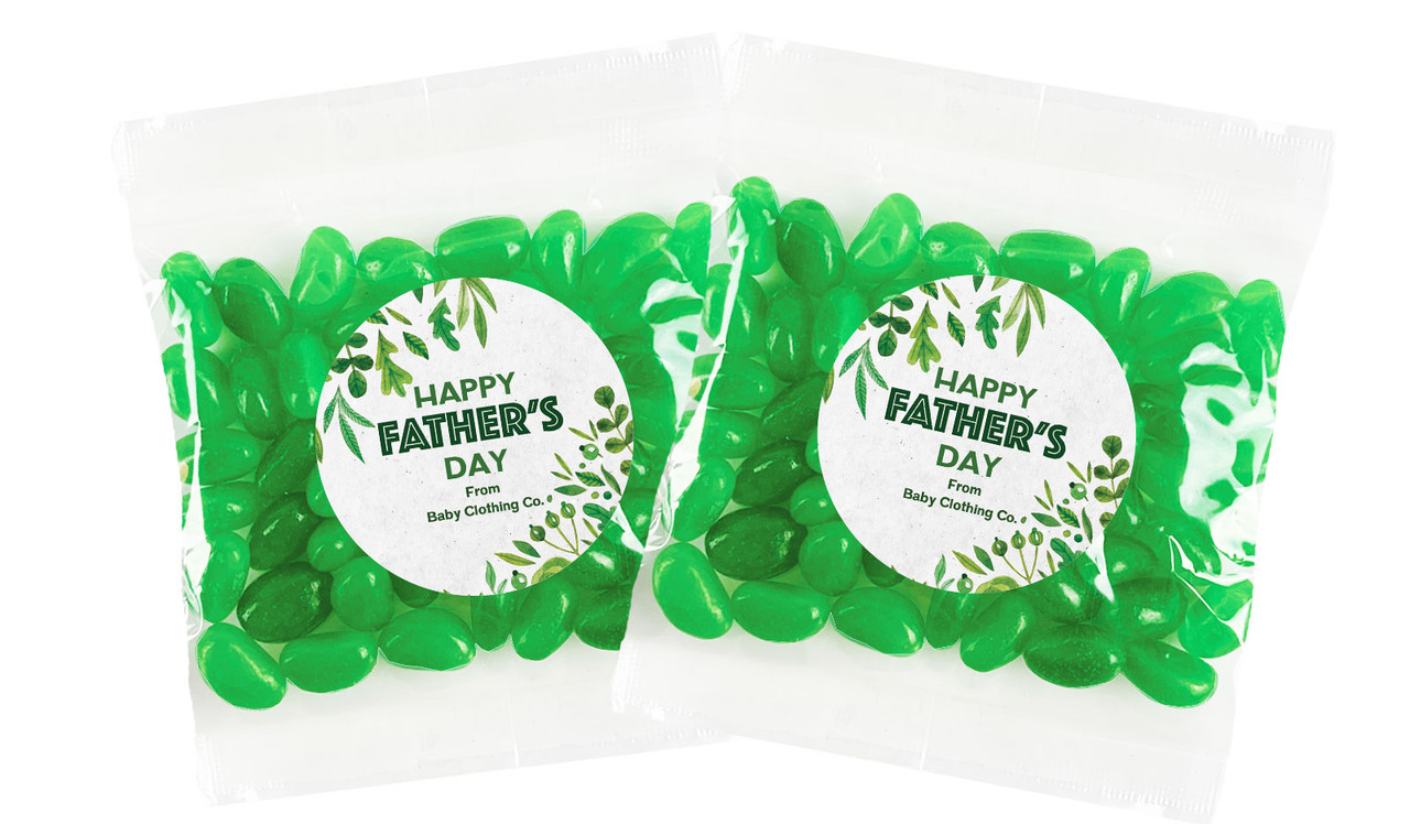 Garden Greenery Fathers Day Personalised Lolly Bag