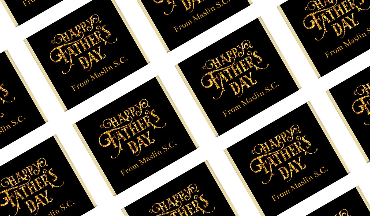 Golden Emblem Personalised Father's Day Mini Chocolates