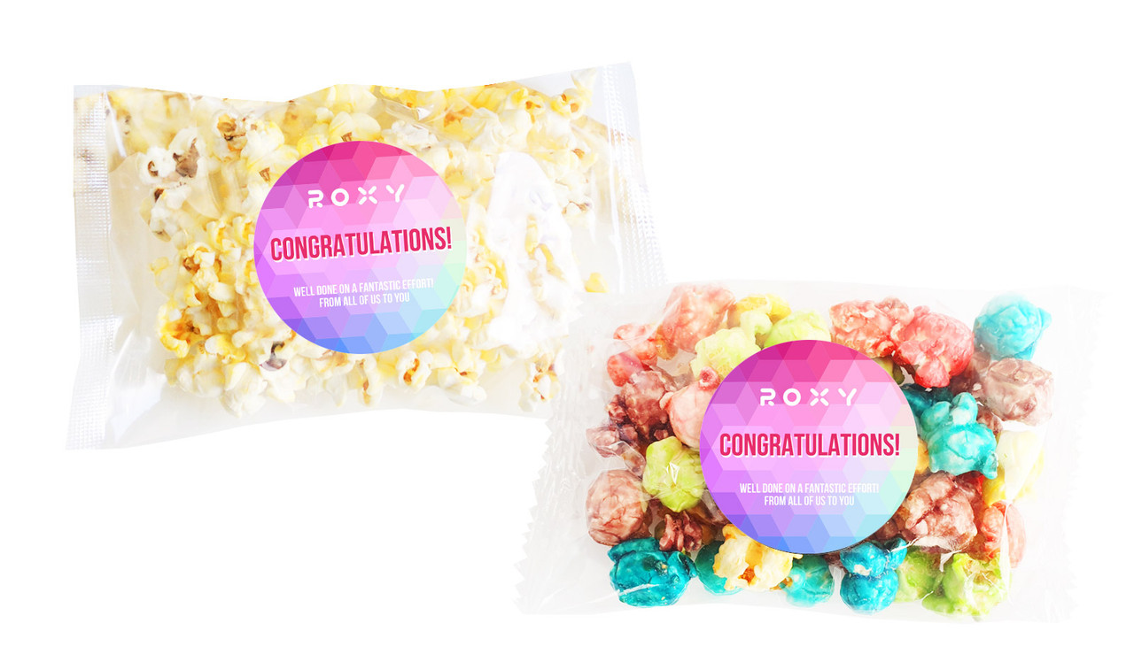 Geometric Congratulations Personalised Popcorn Bags