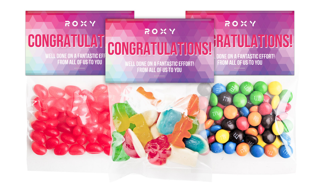 Geometric Congratulations Custom Lolly Bag With Topper