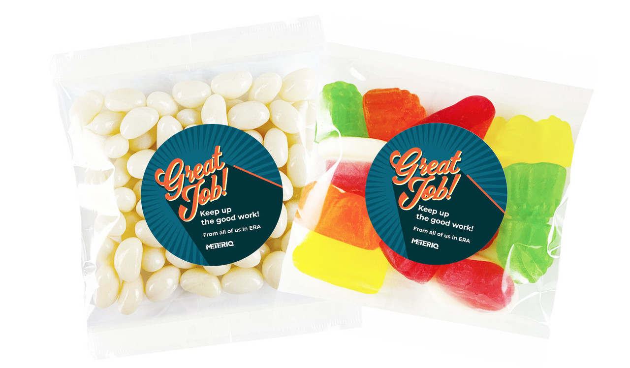 Retro Congratulations Personalised Lolly Bag Favours