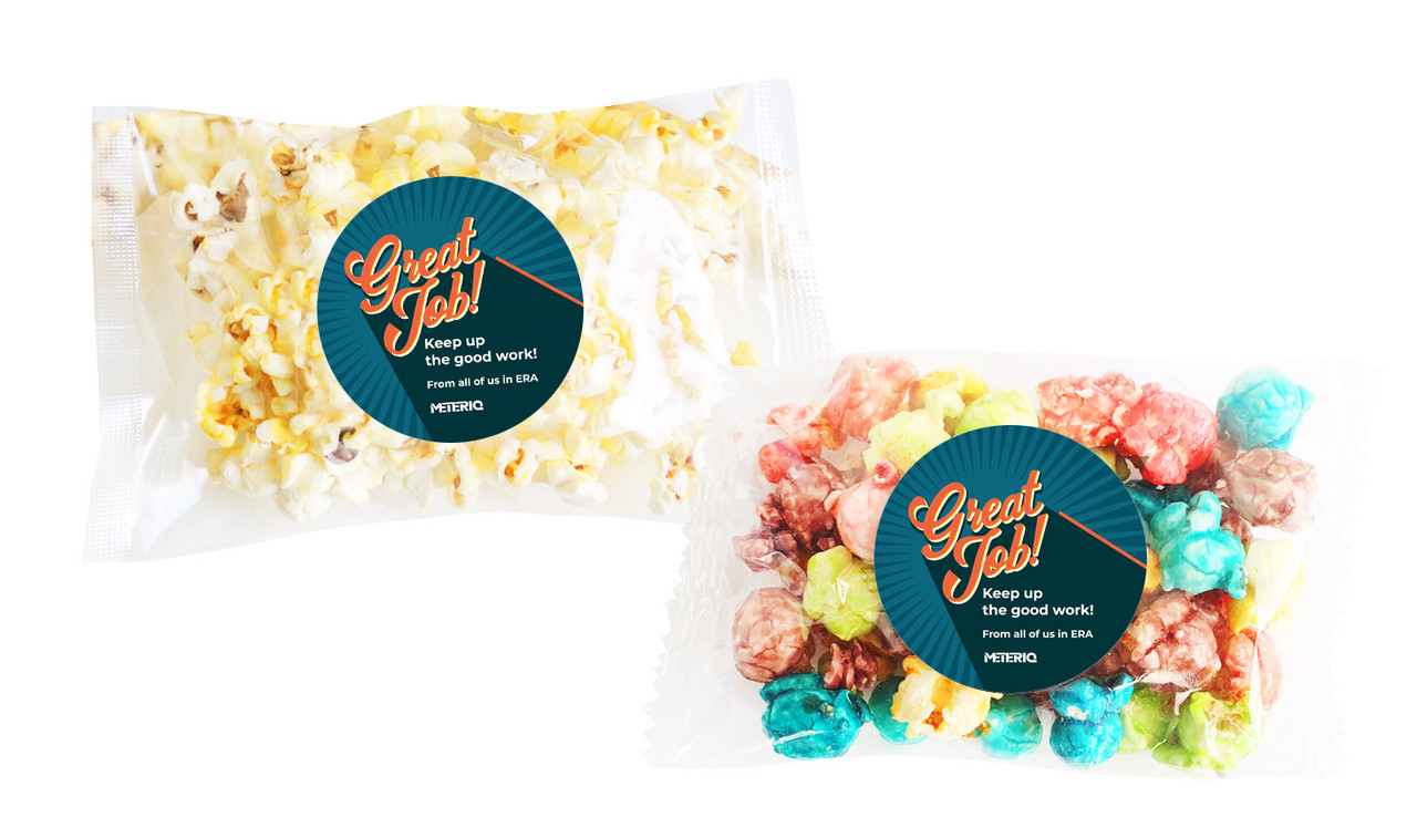 Retro Congratulations Personalised Popcorn Bags