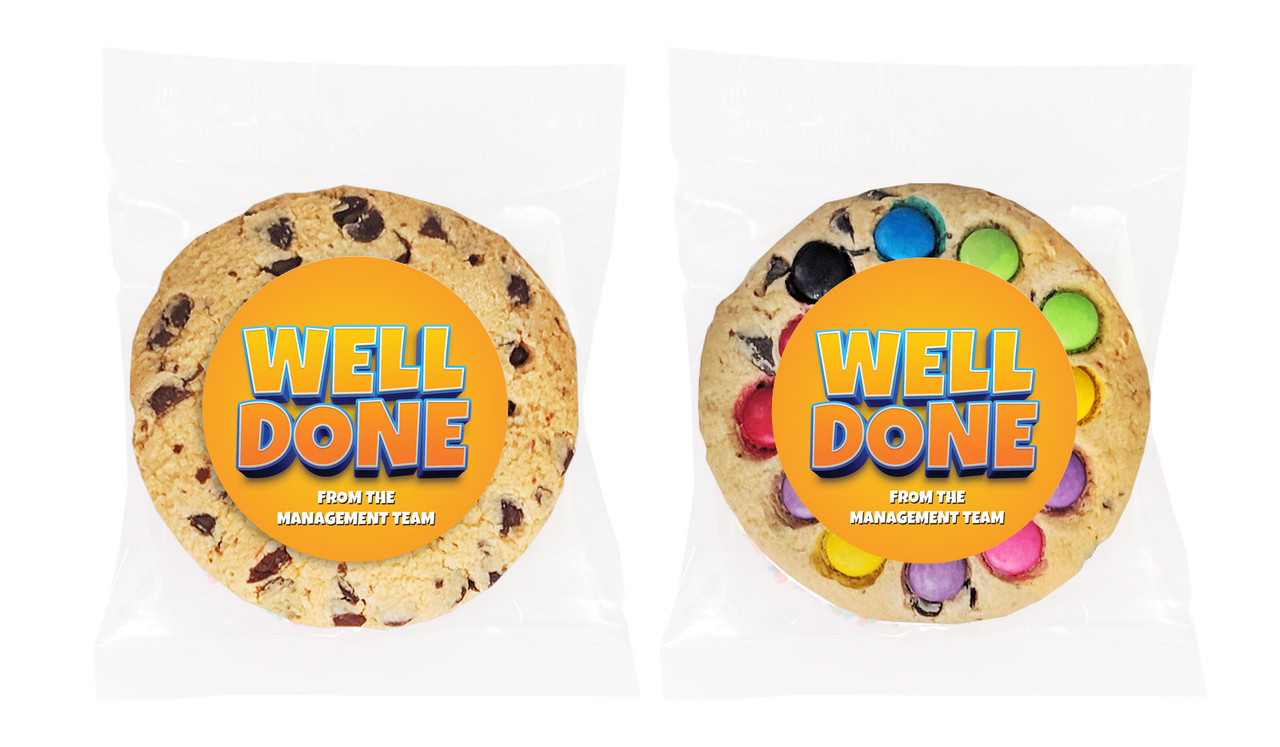 Big Orange Congratulations Personalised Cookie