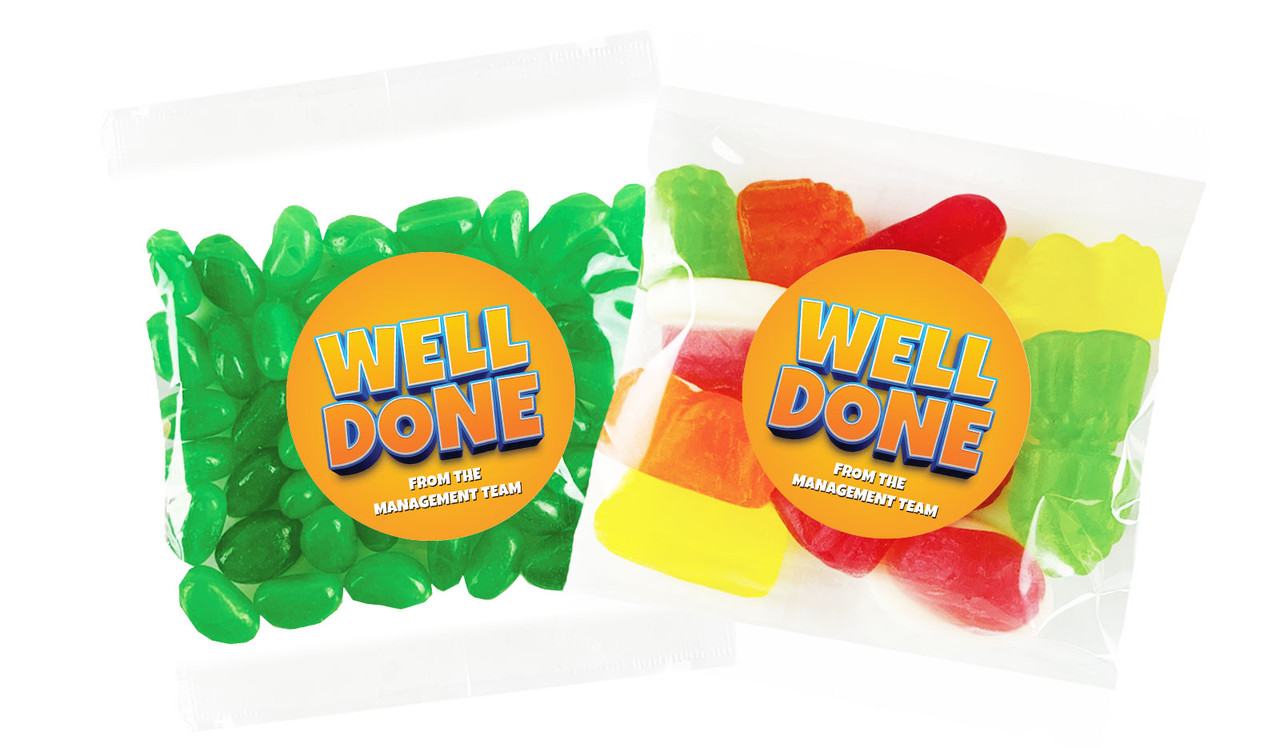 Big Orange Congratulations Personalised Lolly Bag Favours