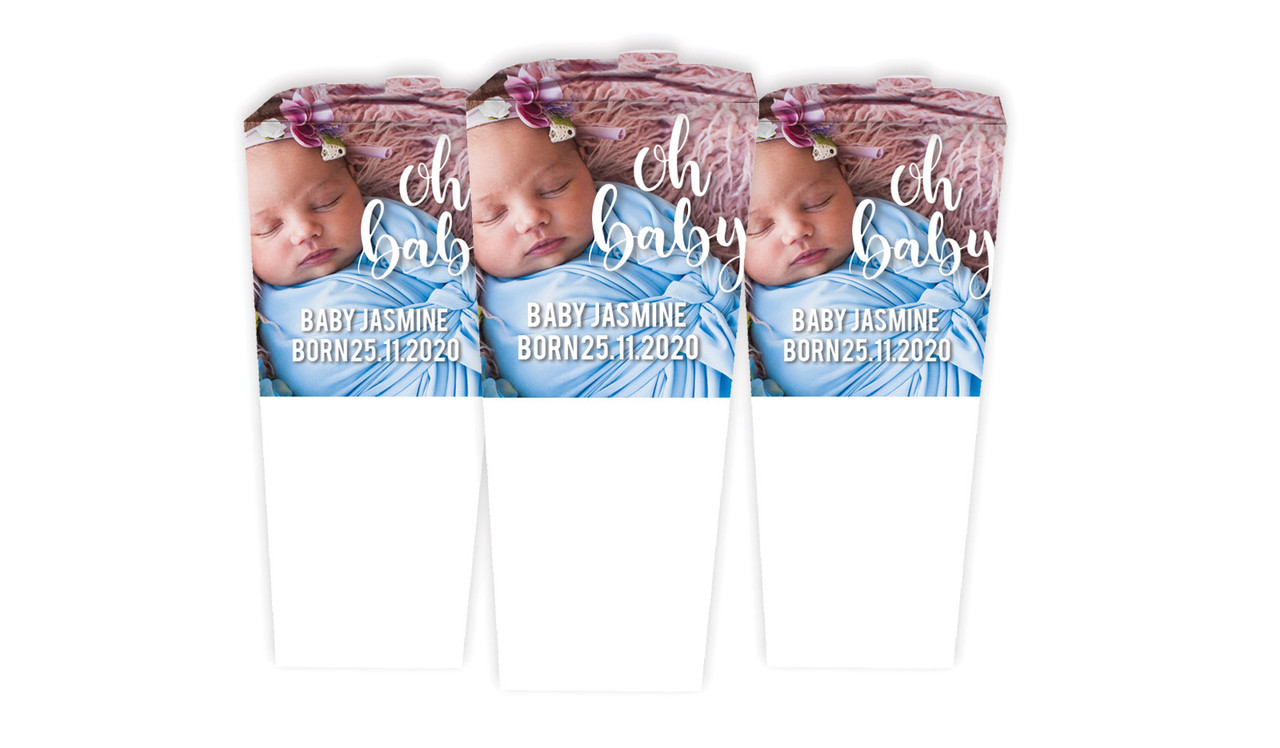 Oh Baby Birth Announcement Personalised Chocaboxes