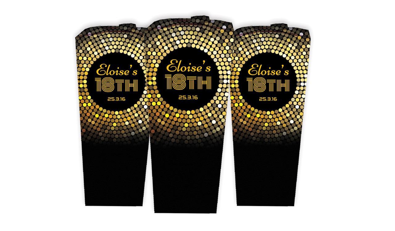 Disco Gold Personalised Chocaboxes