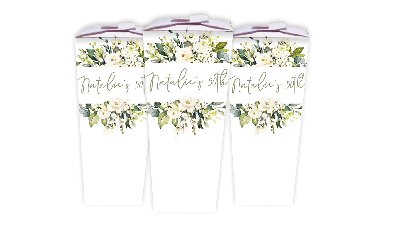 White Roses Personalised Chocaboxes