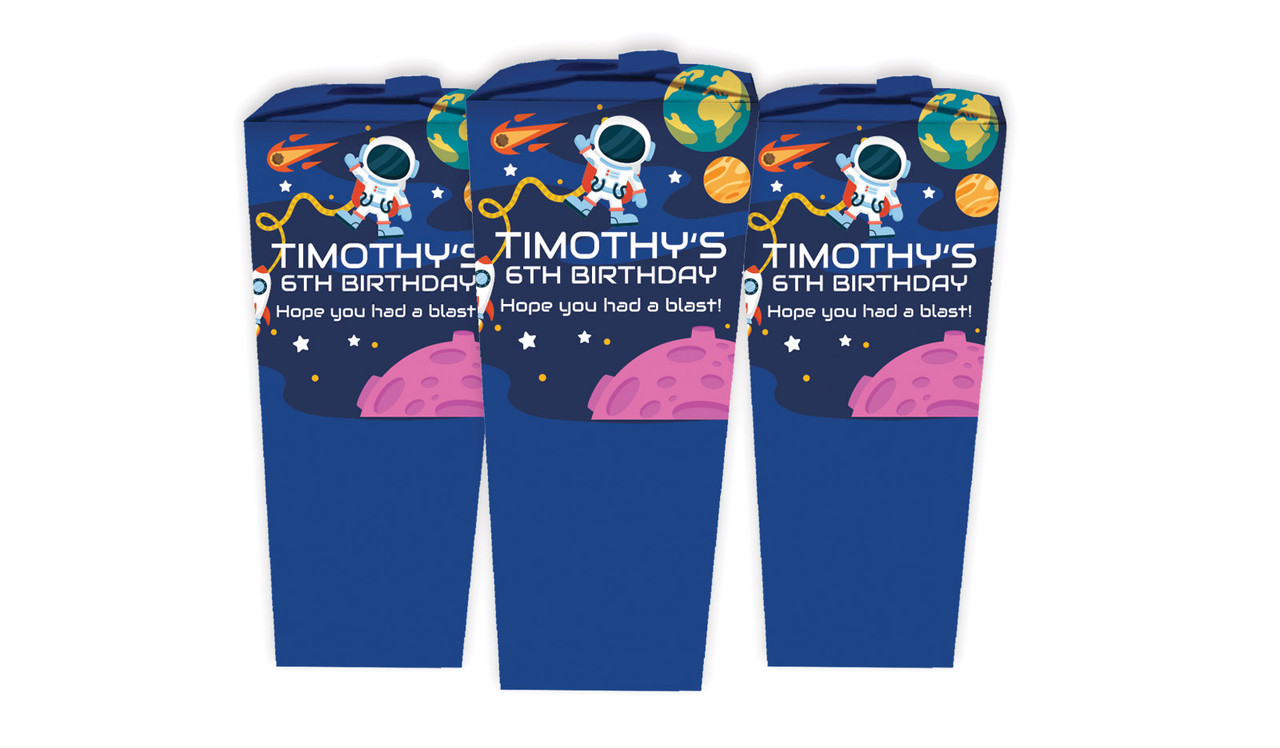 Astronaut Birthday Personalised Chocaboxes