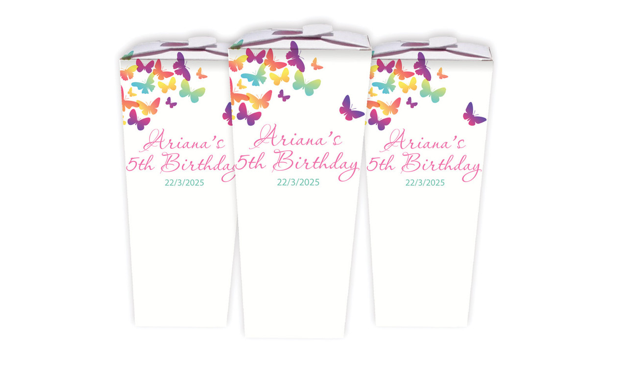 Butterflies Birthday Personalised Chocaboxes