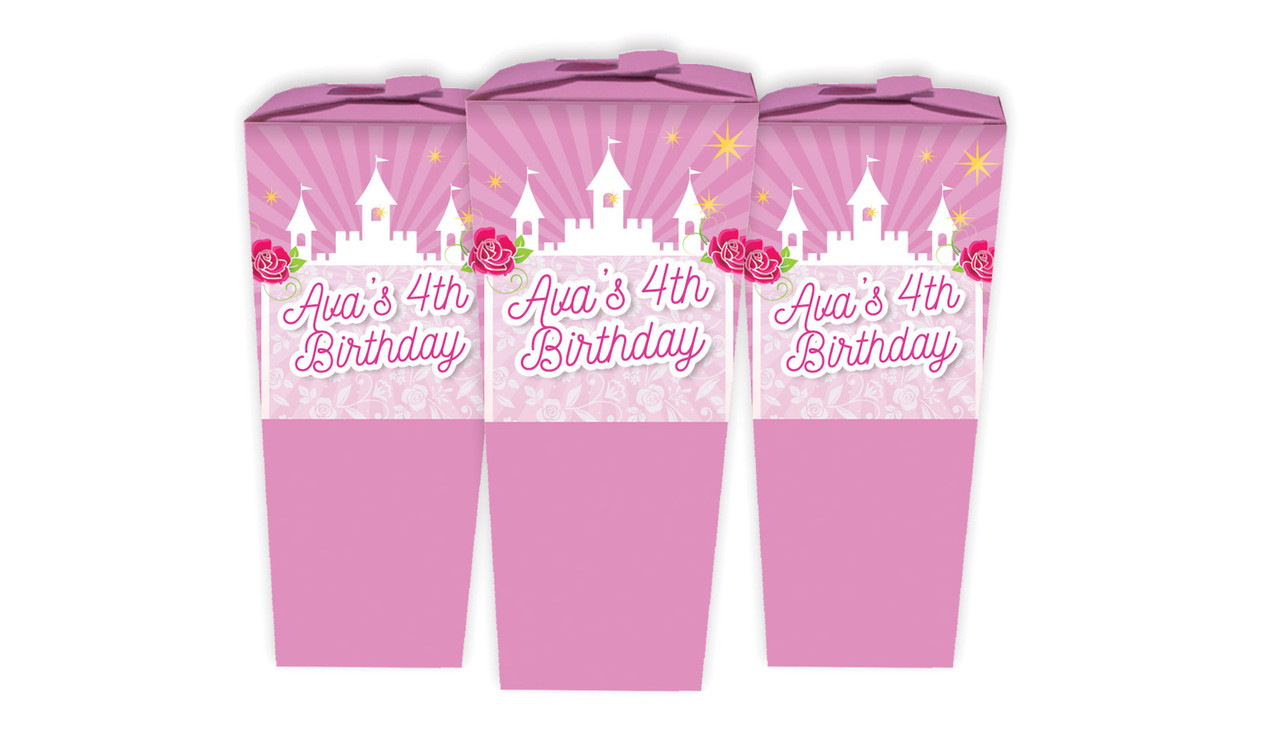 Princess Castle Birthday Personalised Chocaboxes