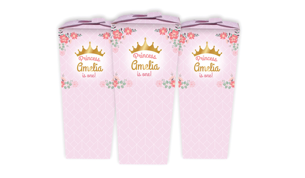 Princess Tiara Birthday Personalised Chocaboxes