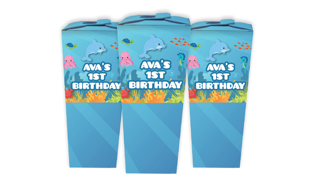 Under The Sea Birthday Personalised Chocaboxes