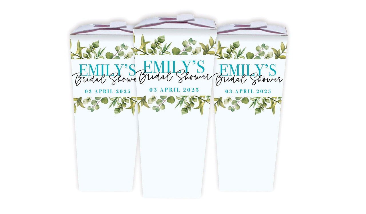 Eucalypt Bridal Shower Personalised Chocaboxes