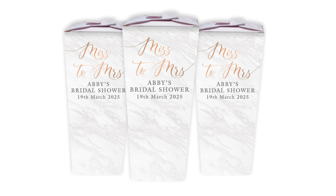 Miss to Mrs Bridal Shower Personalised Chocaboxes