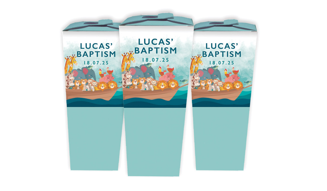 Noahs Ark Christening Personalised Chocaboxes