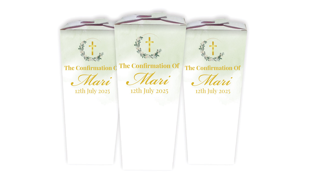 Greenery Hoop Confirmation Personalised Chocaboxes