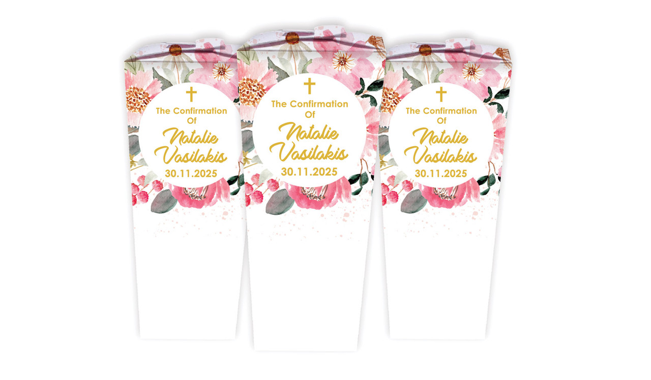 Pink Garden Confirmation Personalised Chocaboxes