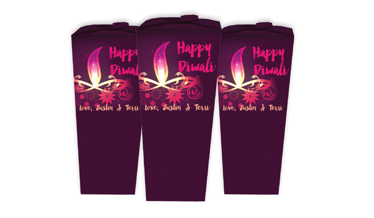 Abstract Flame Diwali Personalised Chocaboxes