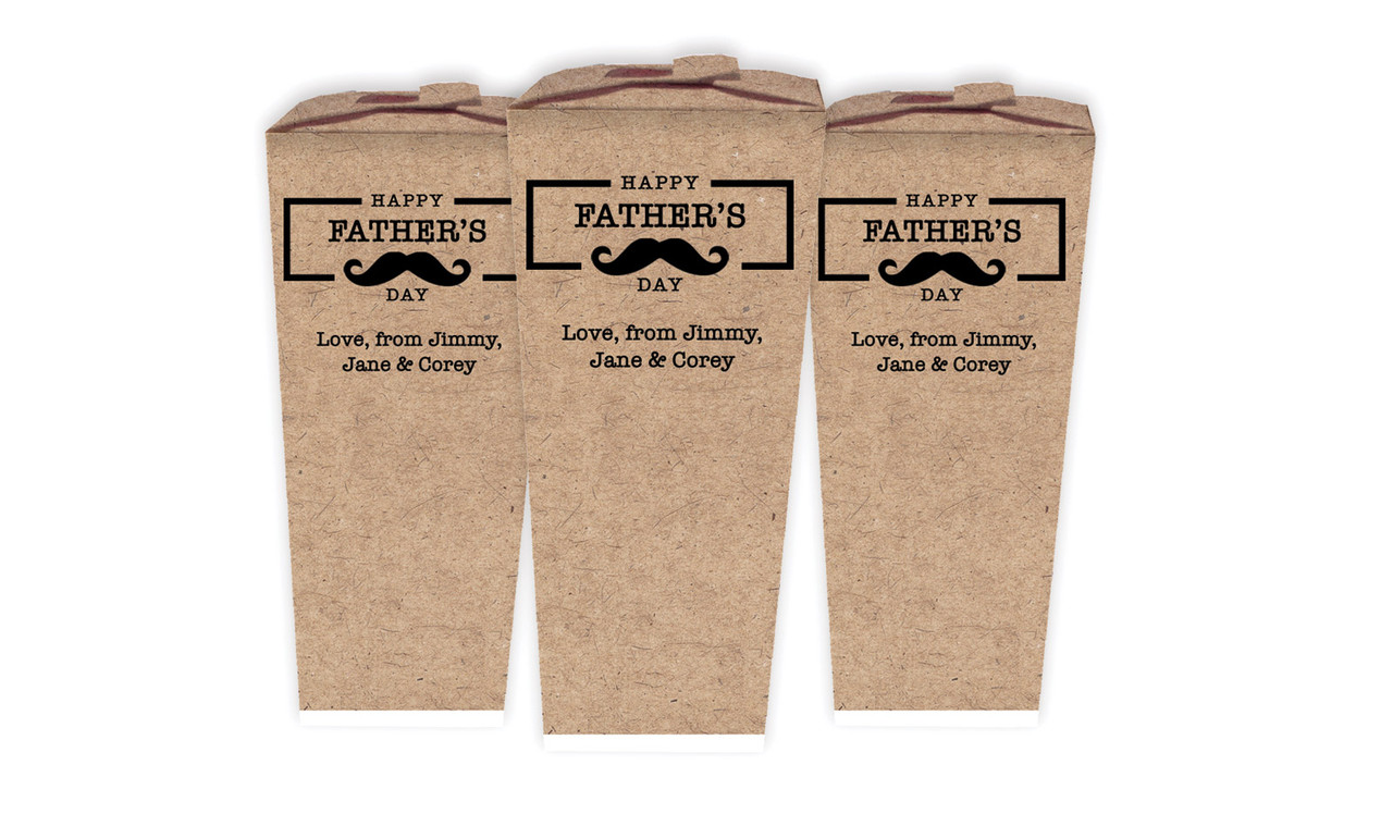 Kraft Moustache Fathers Day Personalised Chocaboxes