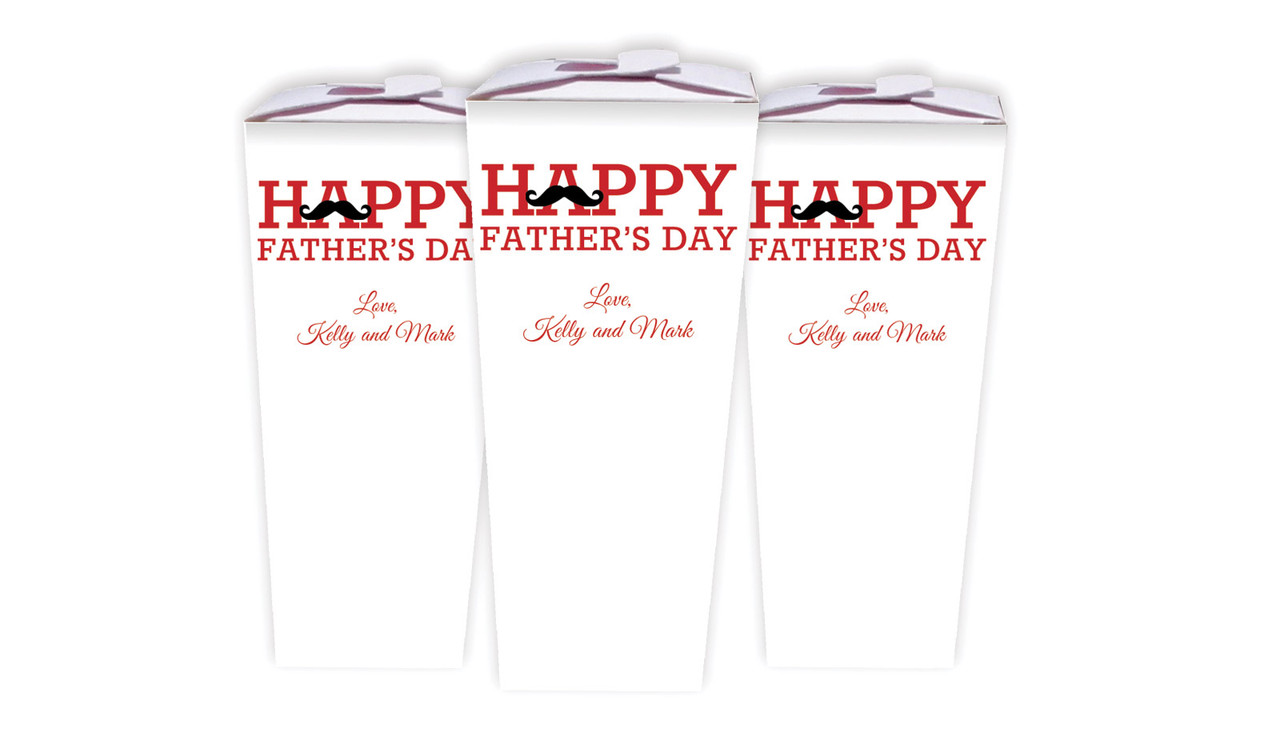 Moustache Fathers Day Personalised Chocaboxes