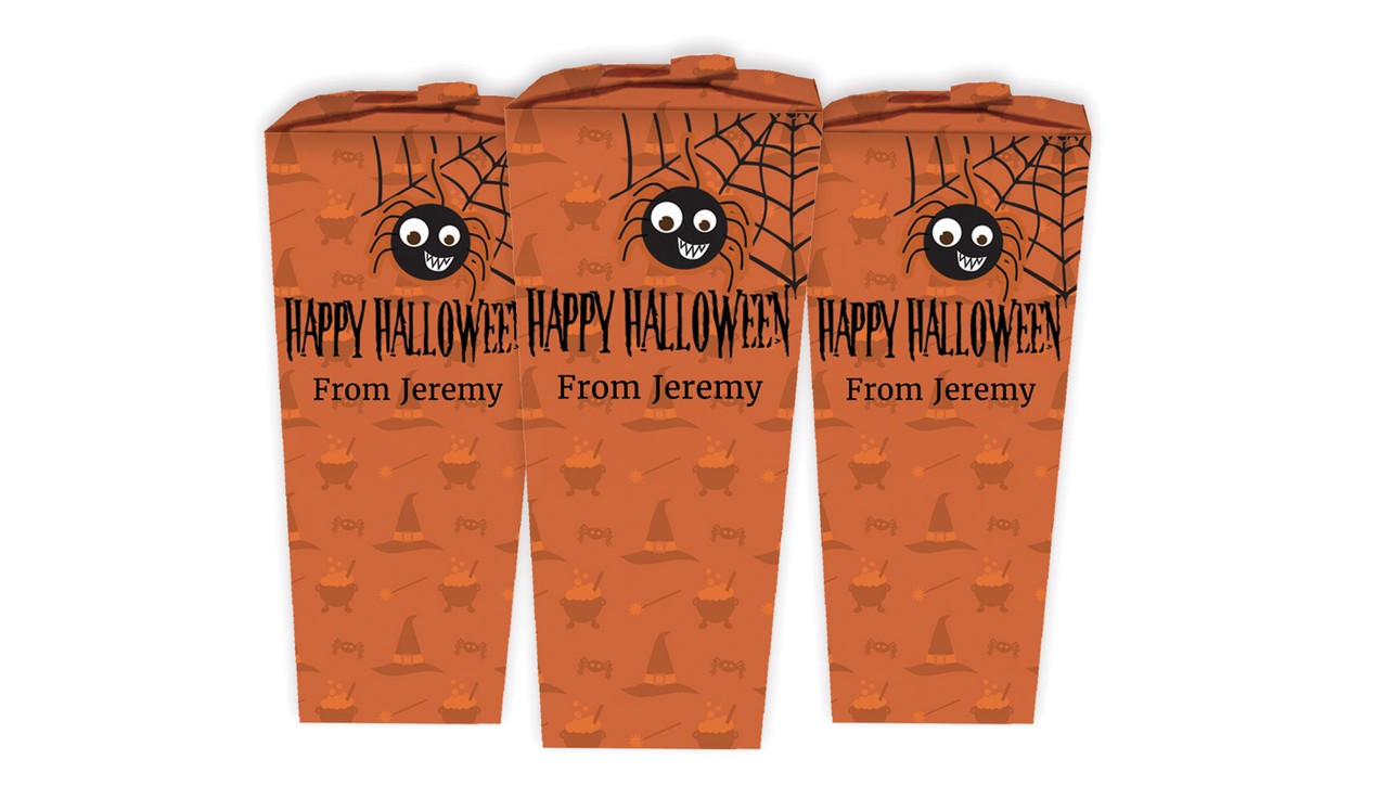 Spider Halloween Personalised Chocaboxes