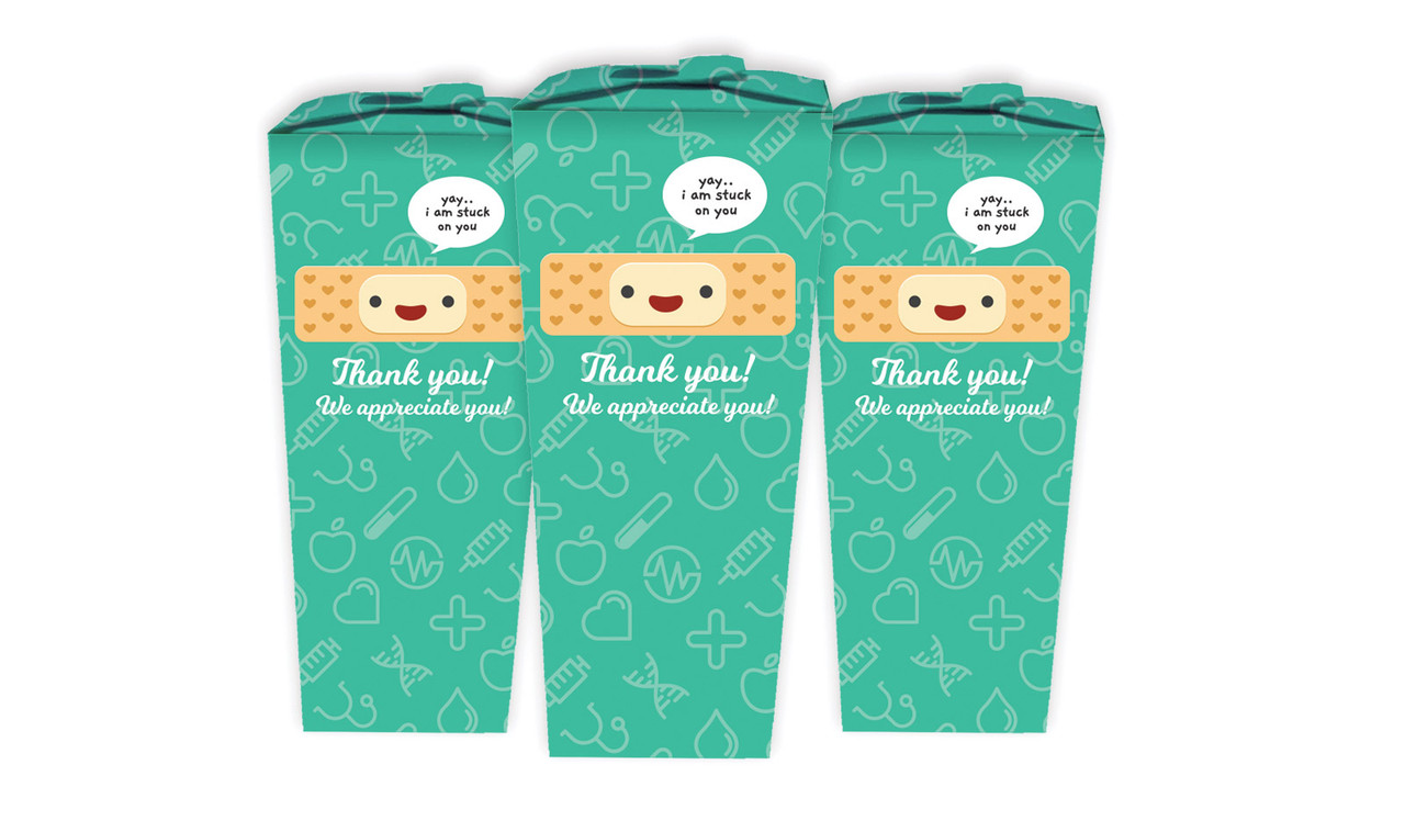 Happy Band Aid International Nurses Day Personalised Chocaboxes