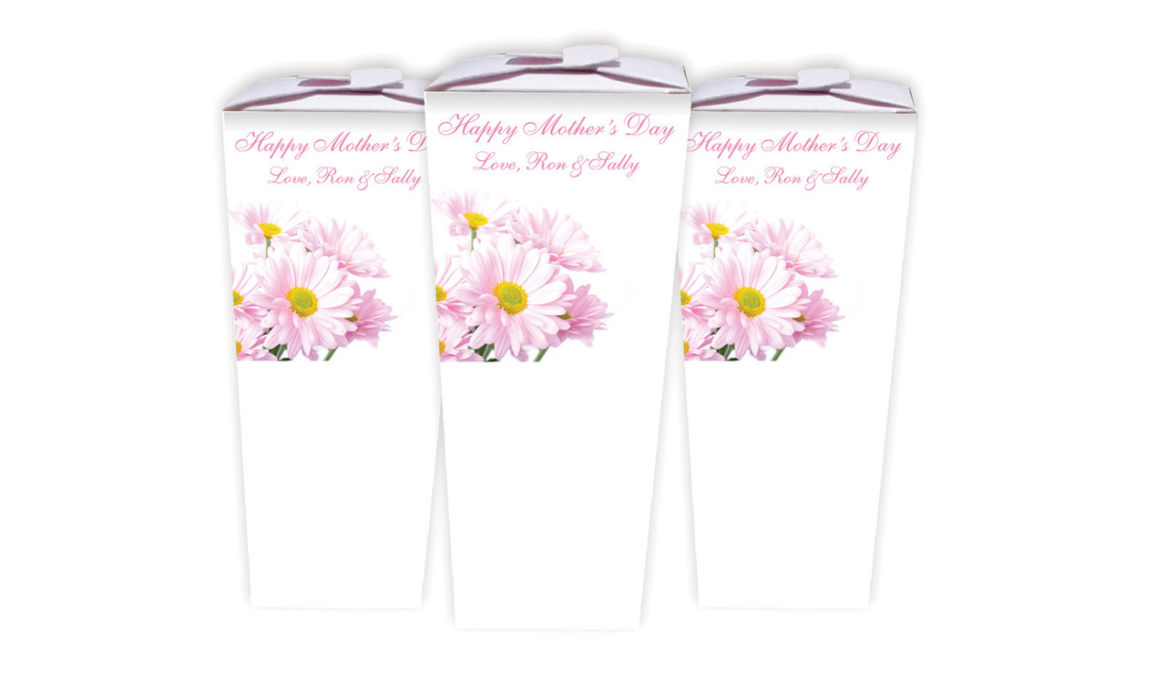 Pink Daisies Mothers Day Personalised Chocaboxes