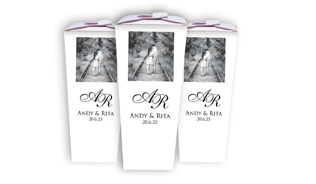 Add A Photo White Wedding Personalised Chocaboxes