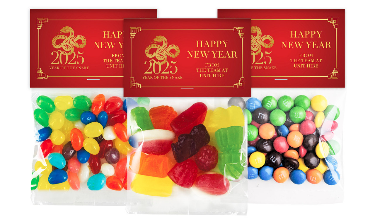 Floral Chinese New Year Personalised Lolly Bag With Topper