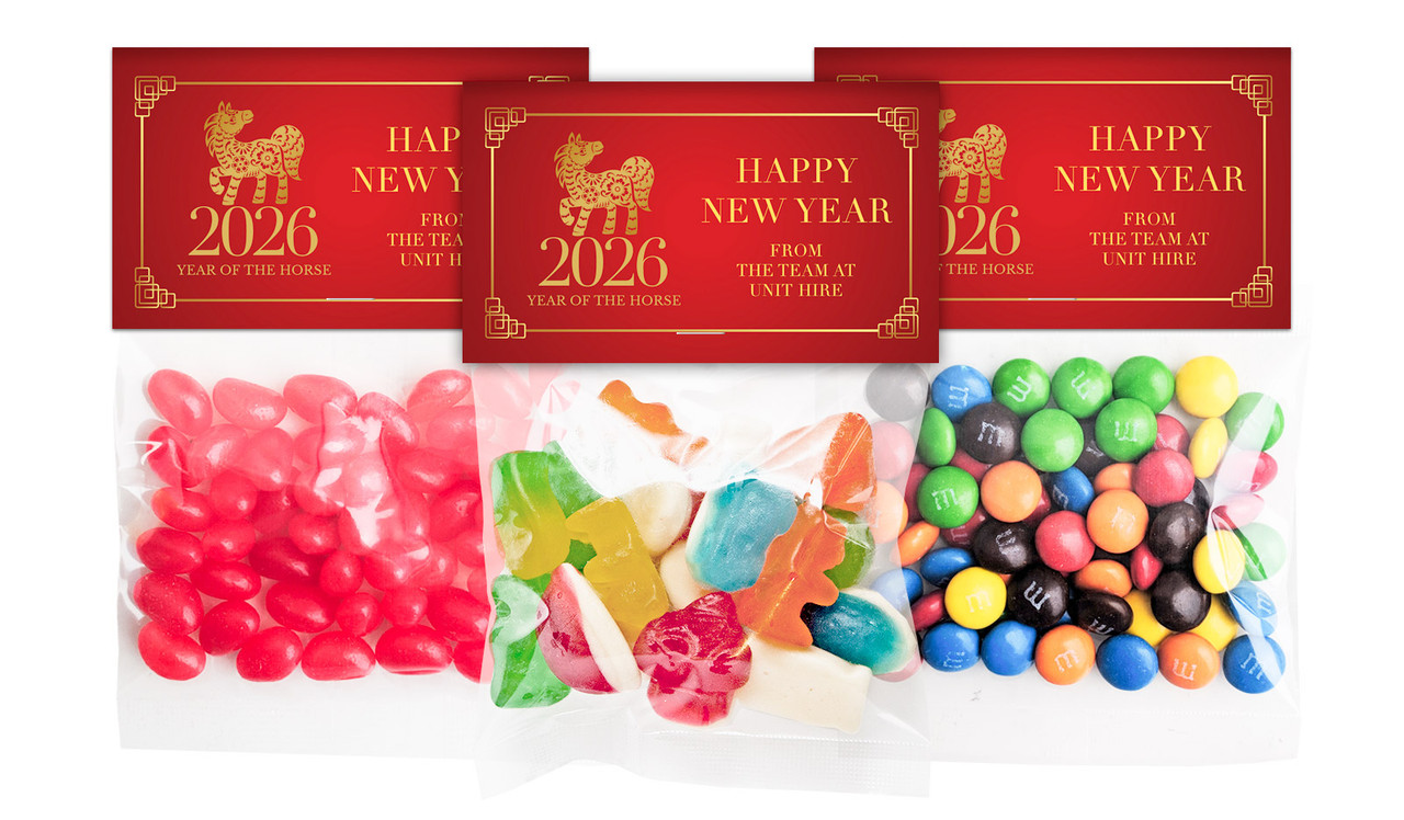 Floral Chinese New Year Personalised Lolly Bag With Topper
