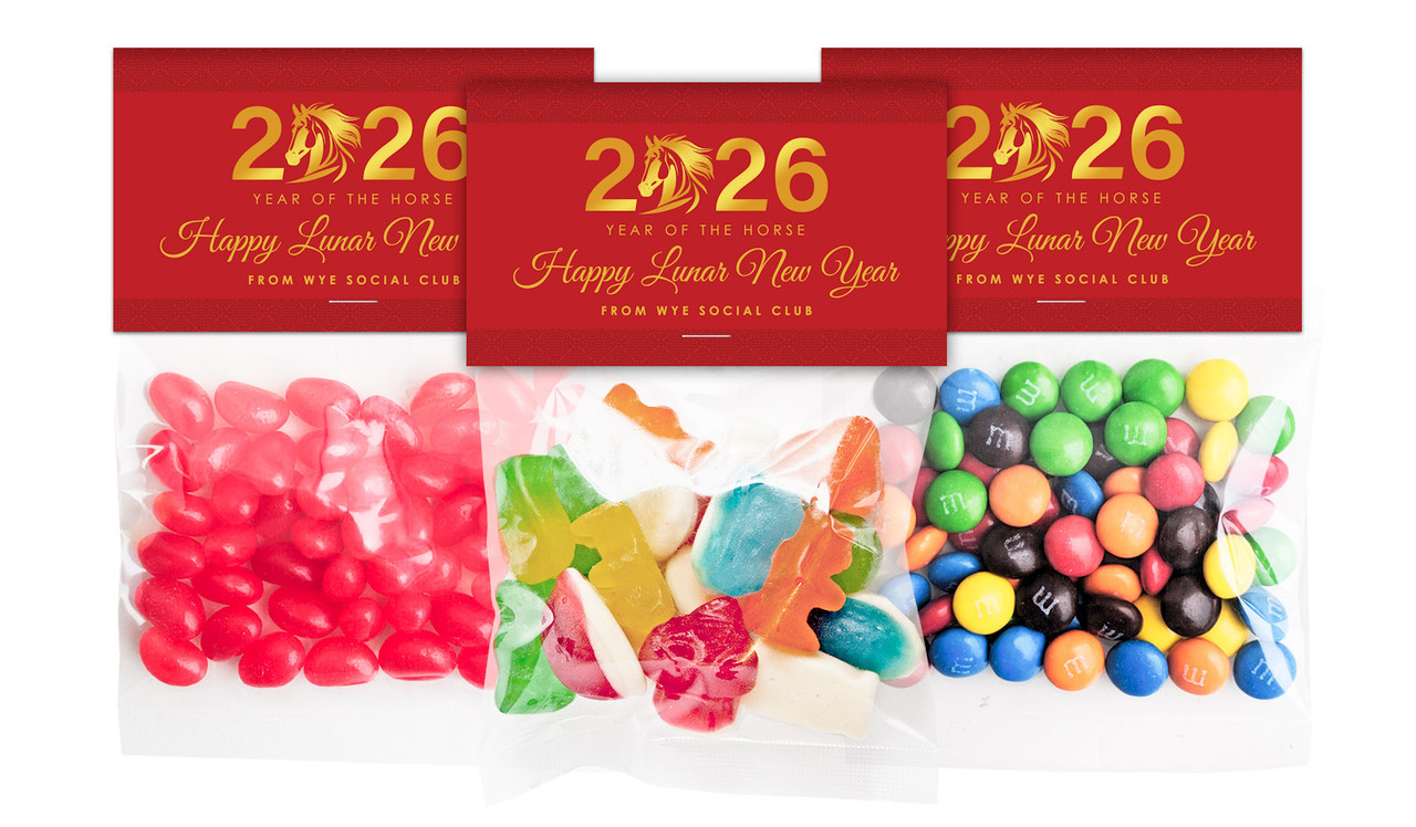 Contemporary Year Chinese New Year Lolly Bag With Topper