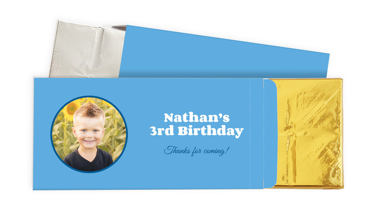 Add A Photo Boys Birthday Personalised Chocolate Bar In A Box