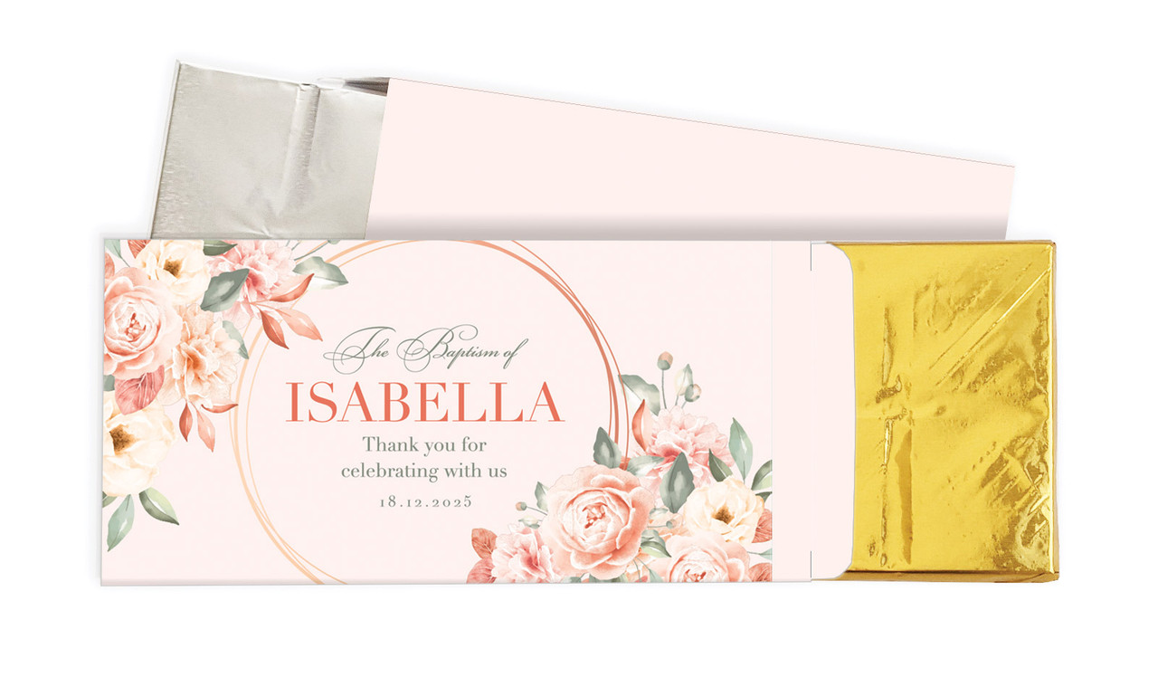 Classic Christening Personalised Chocolate Bar In A Box