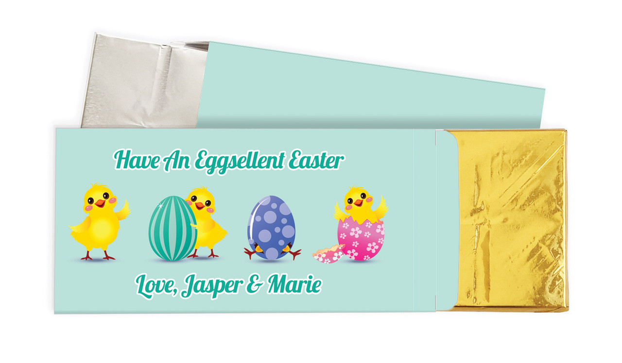 Chickens Hatching Personalised Chocolate Bar In A Box