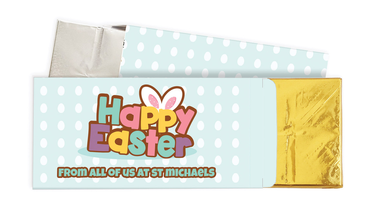 Happy Easter Personalised Chocolate Bar In A Box