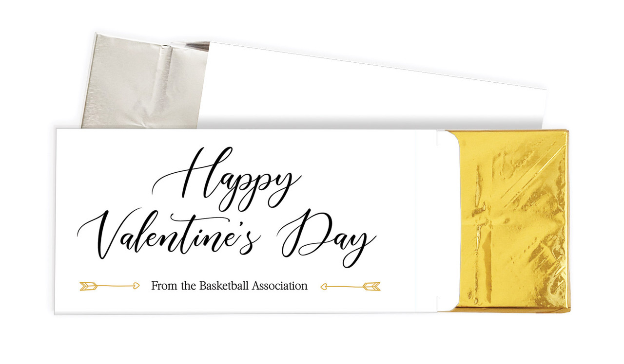 Simple Sentiment Valentines Day Personalised Chocolate Bar In A Box