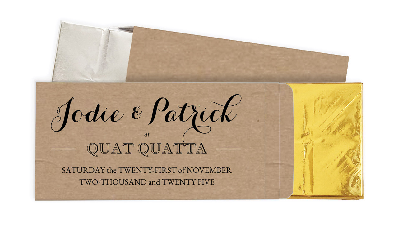Location Centric Wedding Personalised Chocolate Bar In A Box