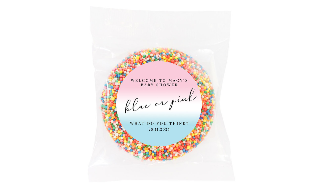 Gradient Gender Reveal Giant Chocolate Freckle