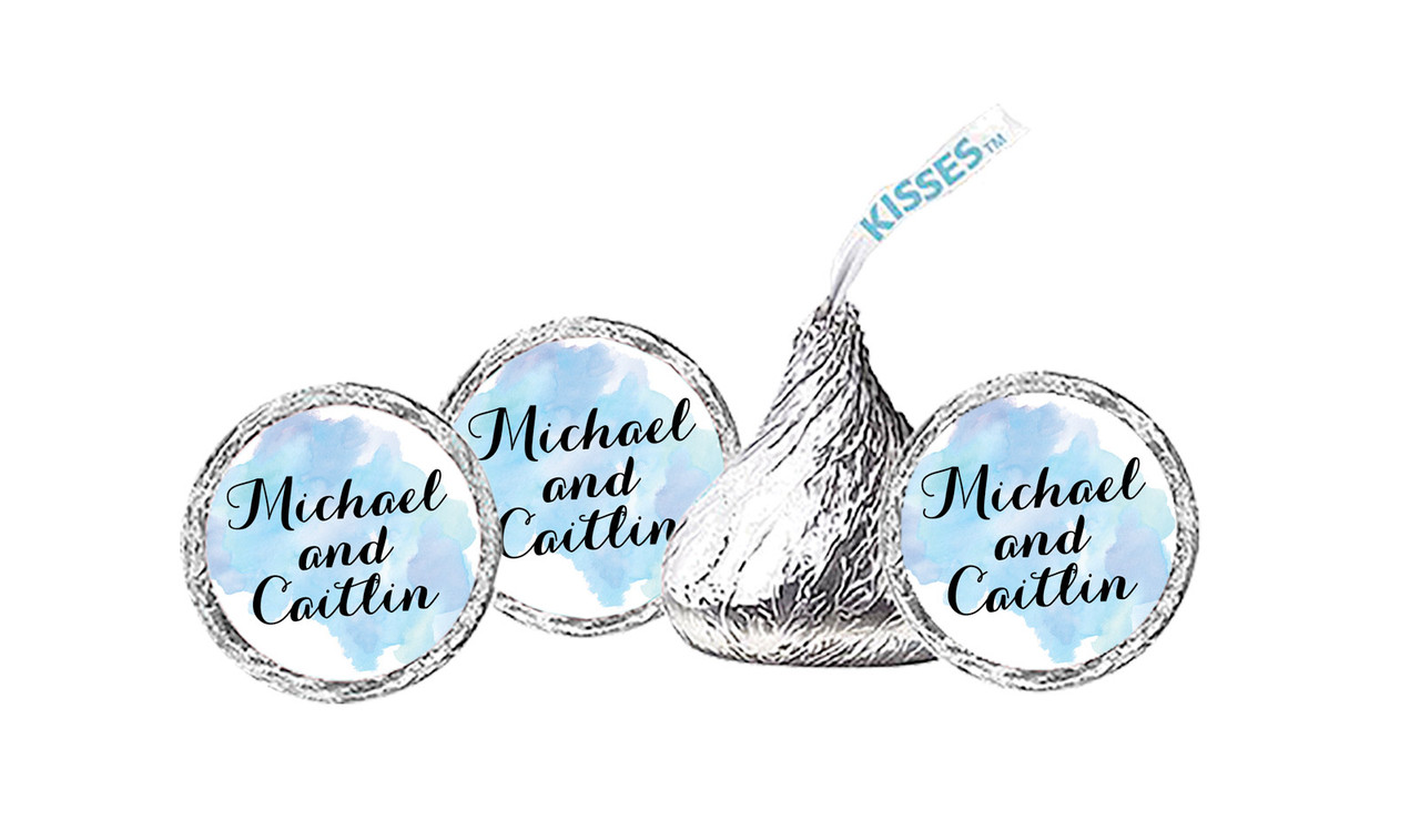 A Splash Of Watercolour In Blue Hershey's Kisses