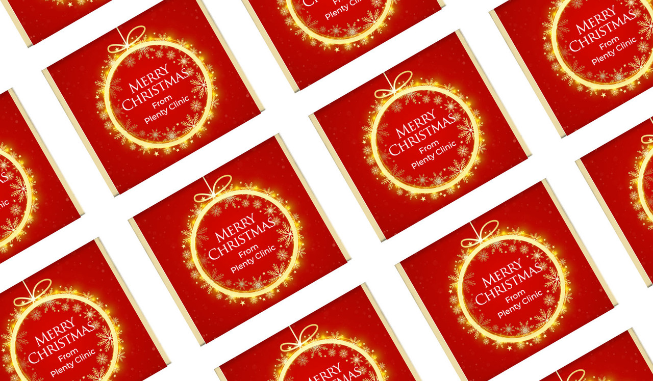 Glowing Bauble Christmas Mini Chocolates