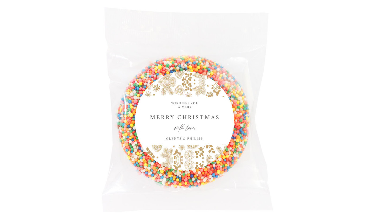 Elegant Underbrush Christmas Custom Giant Chocolate Freckles