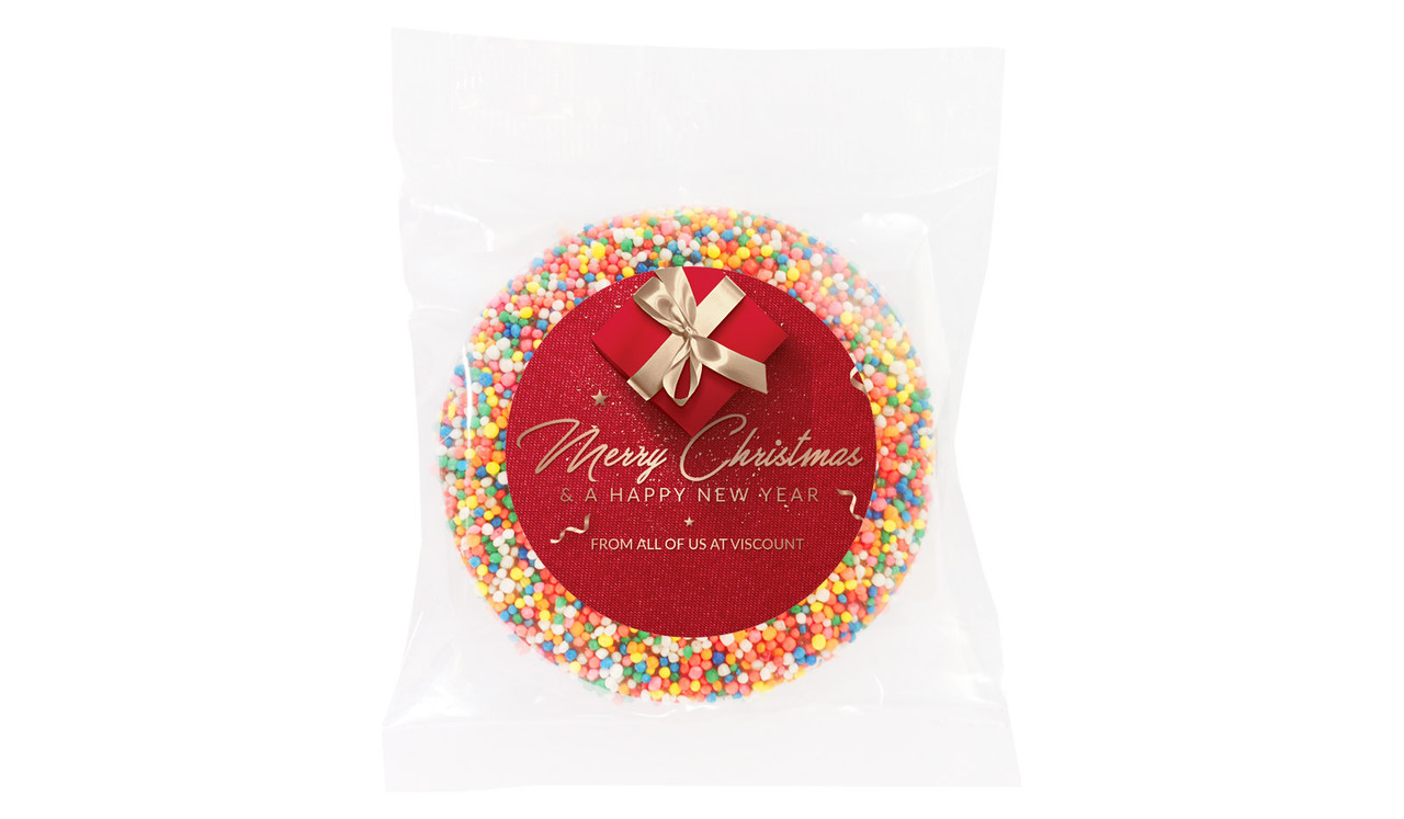 Glossy Gift Red Christmas Custom Giant Chocolate Freckles