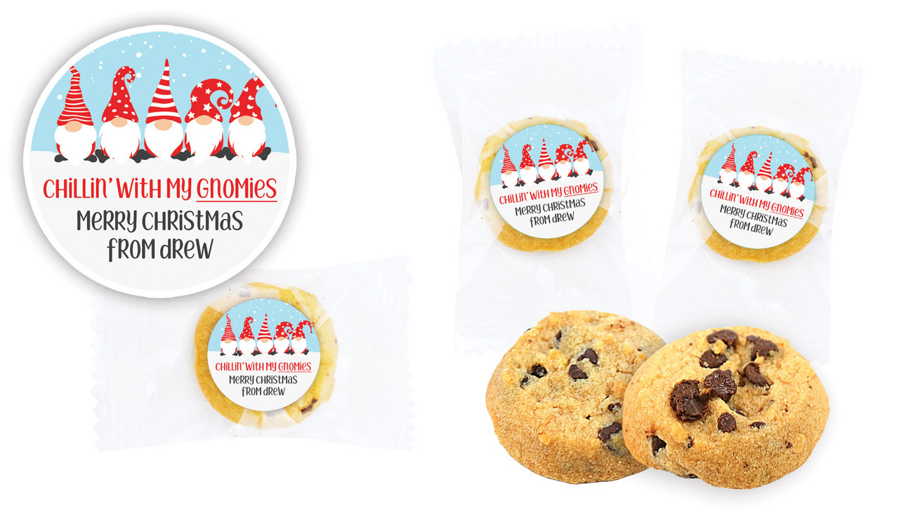 Gnomies Christmas Bite-Size Personalised Cookie 5g