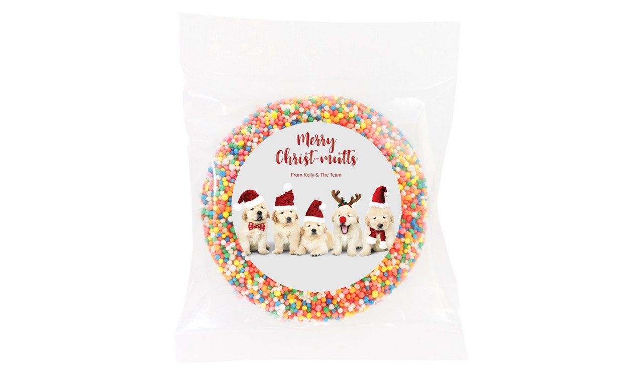 Gorgeous Puppies Christmas Custom Giant Chocolate Freckles