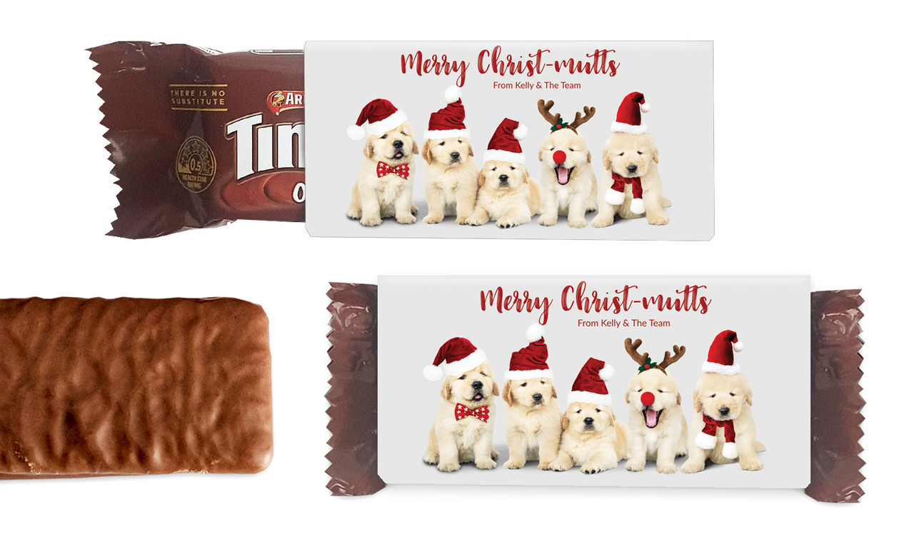 Gorgeous Puppies Christmas Individual TimTam TM (Box Of 150)