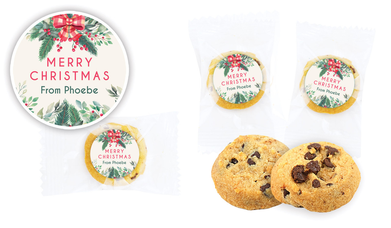 Country Style Christmas Bite-Size Personalised Cookie 5g